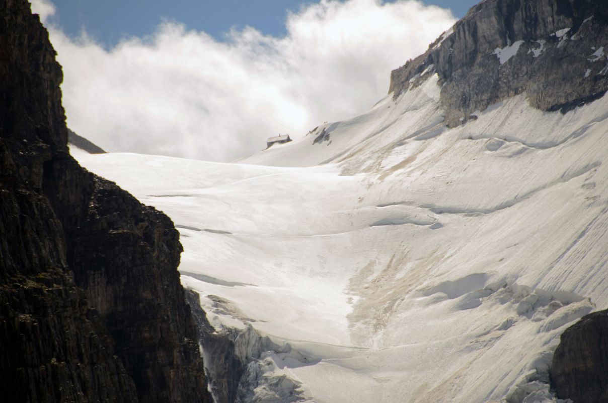 29 Victoria Glacier Rises To Abbot Hut On Abbot Pass Close Up From Plain Of Six Glaciers Viewpoint Near Lake Louise